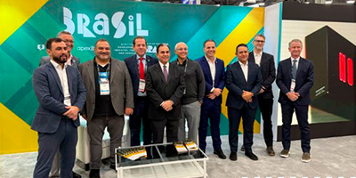 MIDIACOM Paraíba e Radiodifusores Brasileiros Marcam Presença no NABSHOW 2025 com Inauguração do Estande da ABERT